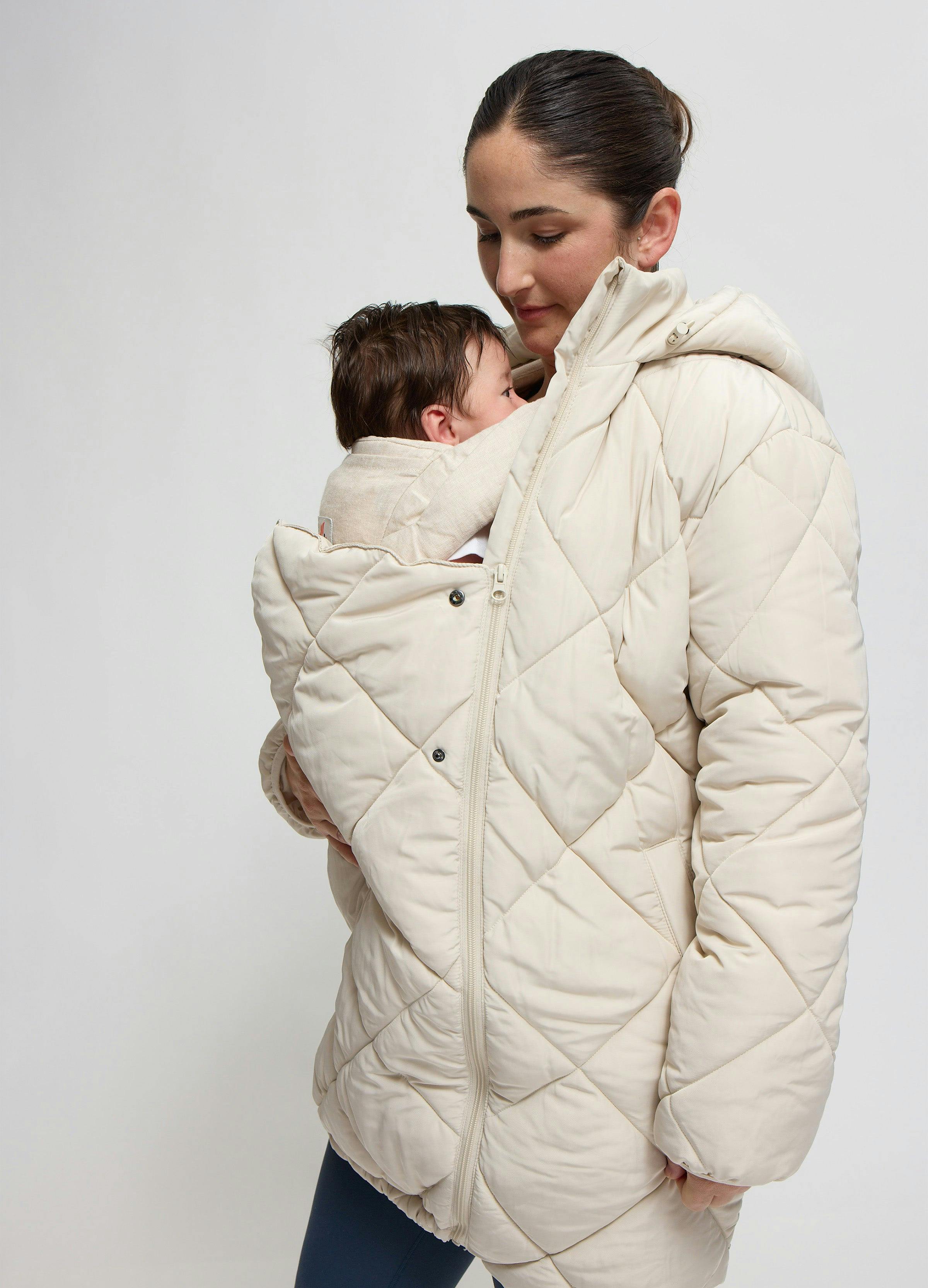 Quilted Longline Maternity and Postpartum Puffer Jacket