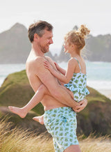 Mens Daddy & Me Swimshorts in Turtle