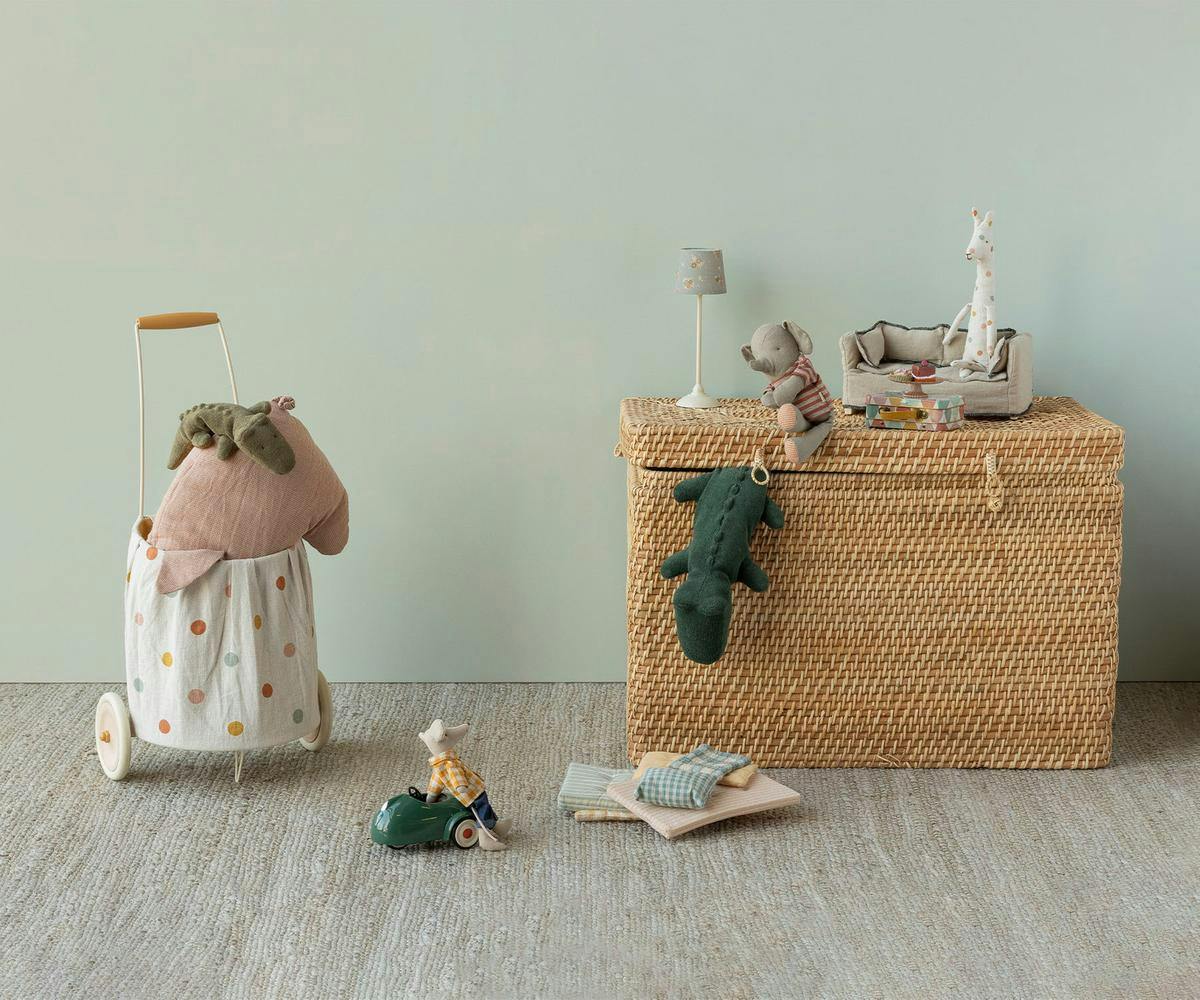 Trolley, Multi dots - Yellow
