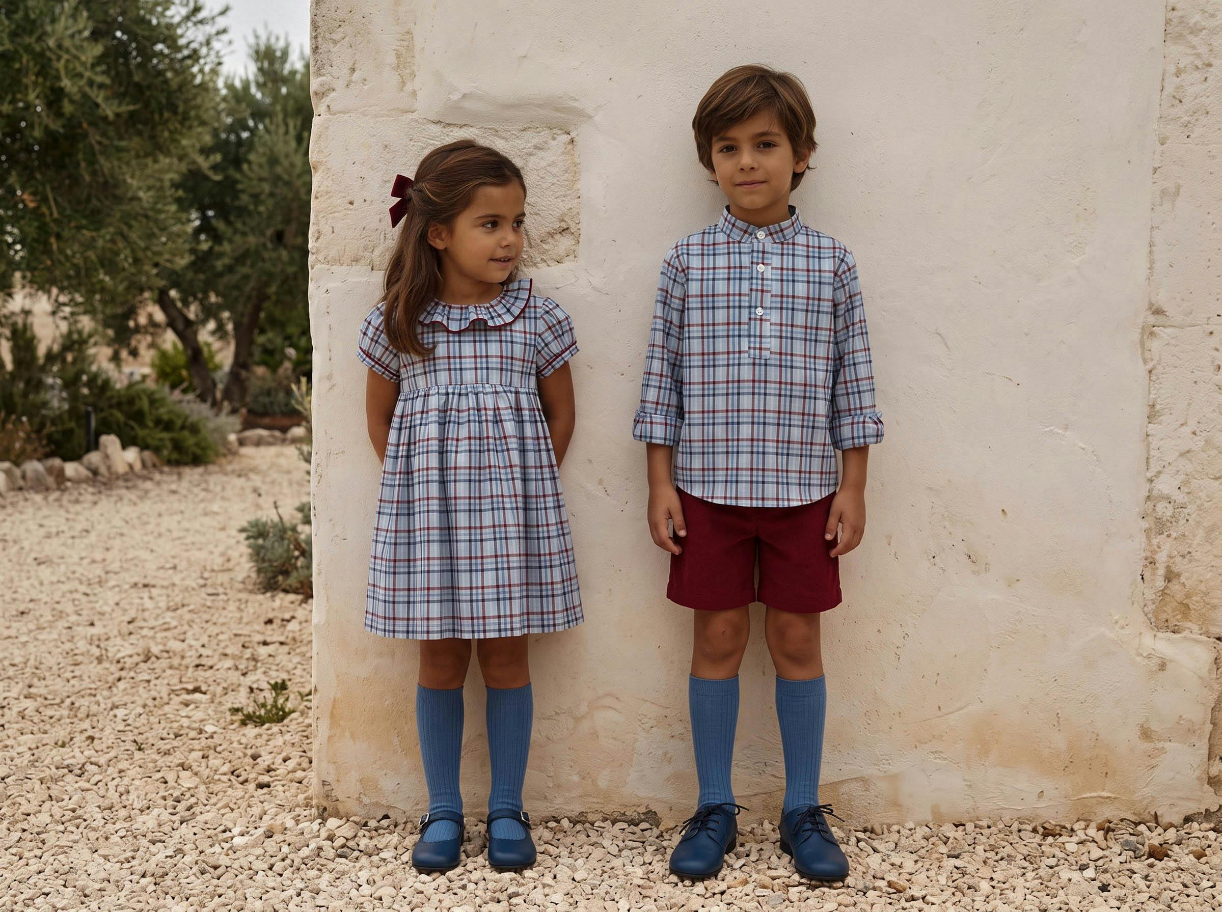 Heritage Plaid Ruffle Collar Dress