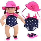 15" Doll Polka Dot Bating Suit