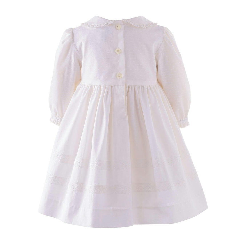 Lace Trim Peter Pan Collar Dress & Bloomers