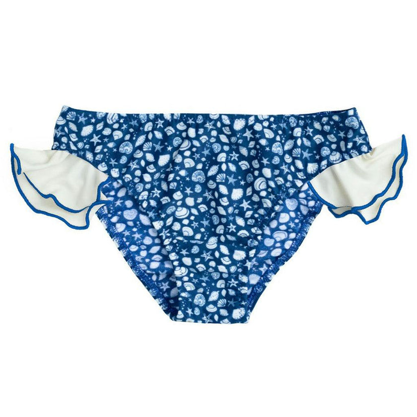 Nora Swim Pants Night Blue Shell Print