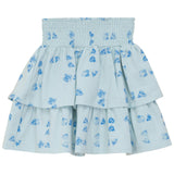 Faded Print Layered Skirt