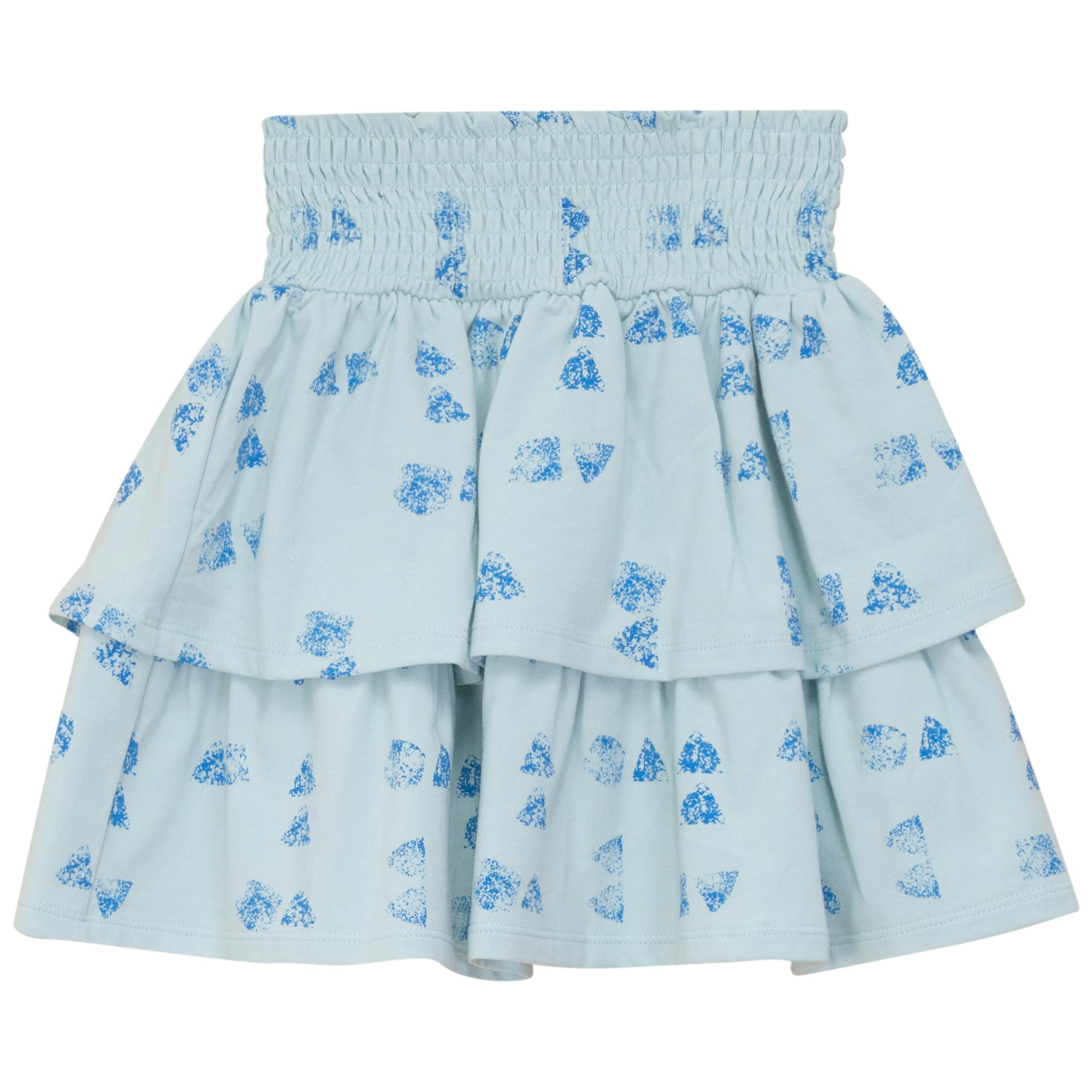 Faded Print Layered Skirt
