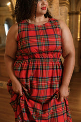 Carly Dress in Holiday Plaid