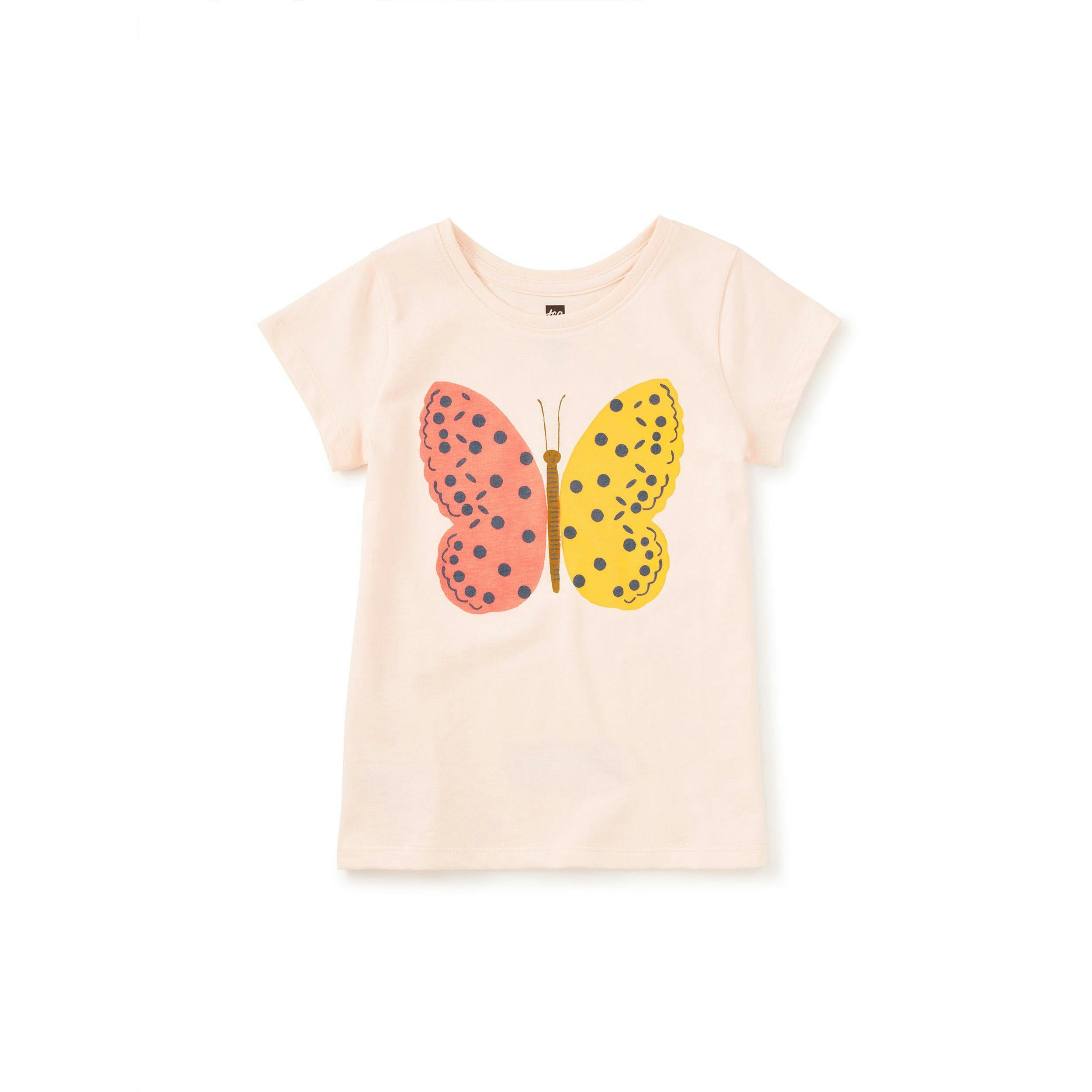 Tile Butterfly Graphic Tee, Creole Pink