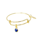 September Birthstone Bangle Bracelet