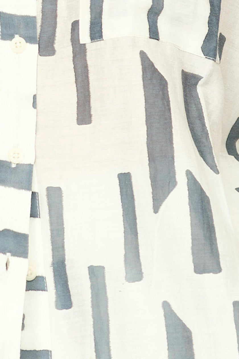 Kyoto Shirt in White Rainfall