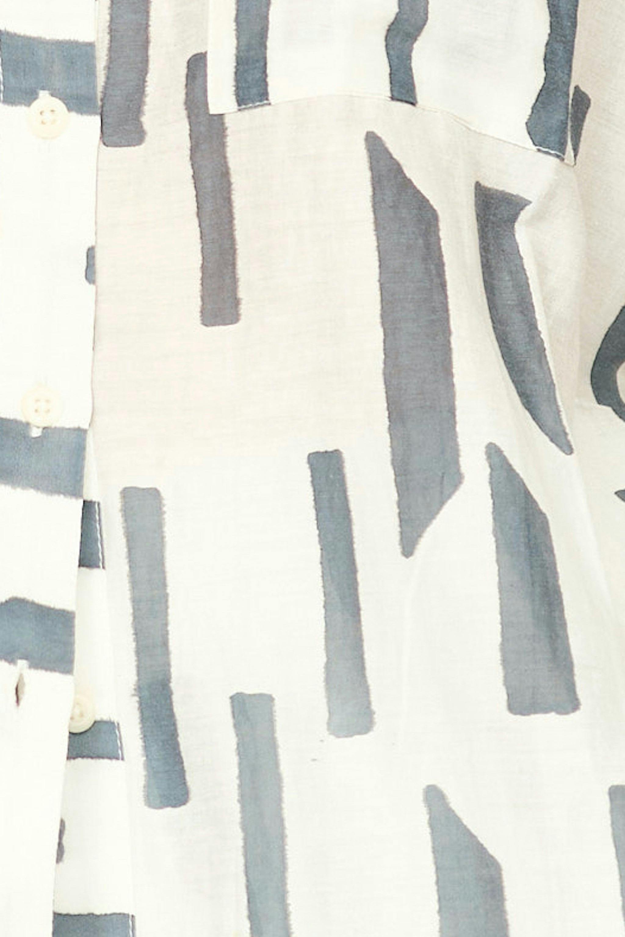 Kyoto Shirt in White Rainfall
