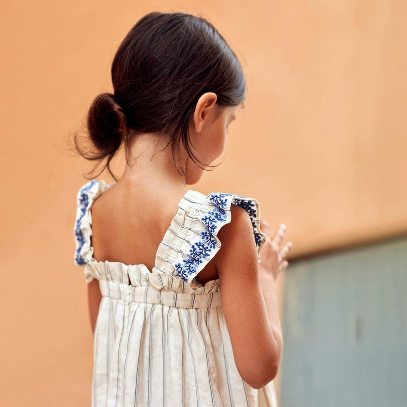 Pinafore Embroidered Dress
