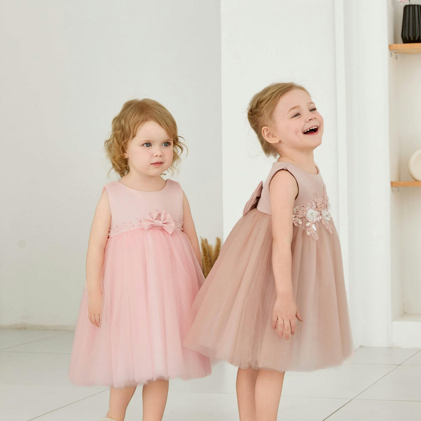 Pink Oravelle Lace Petal Gown