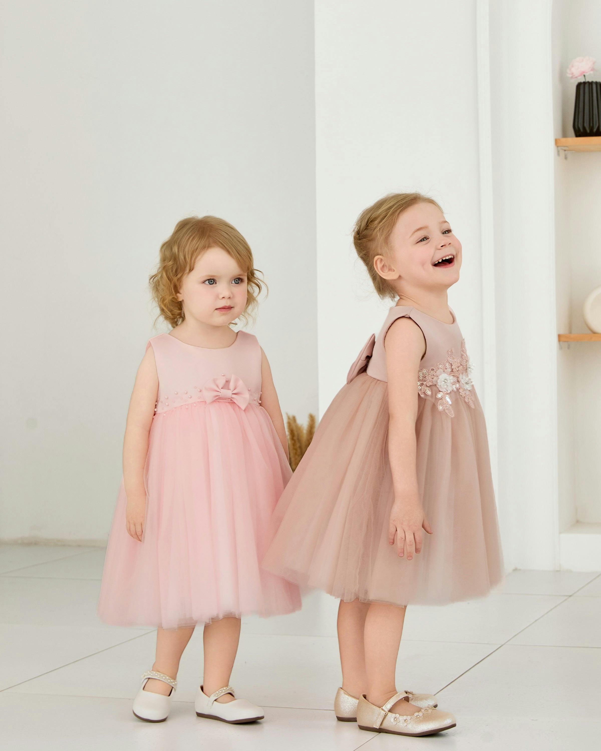 Pink Oravelle Lace Petal Gown