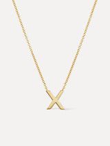 Gold Initial Necklace - Letter Necklace