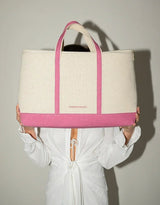 Insulated Soft-Shell Cooler Tote, Pink Canvas