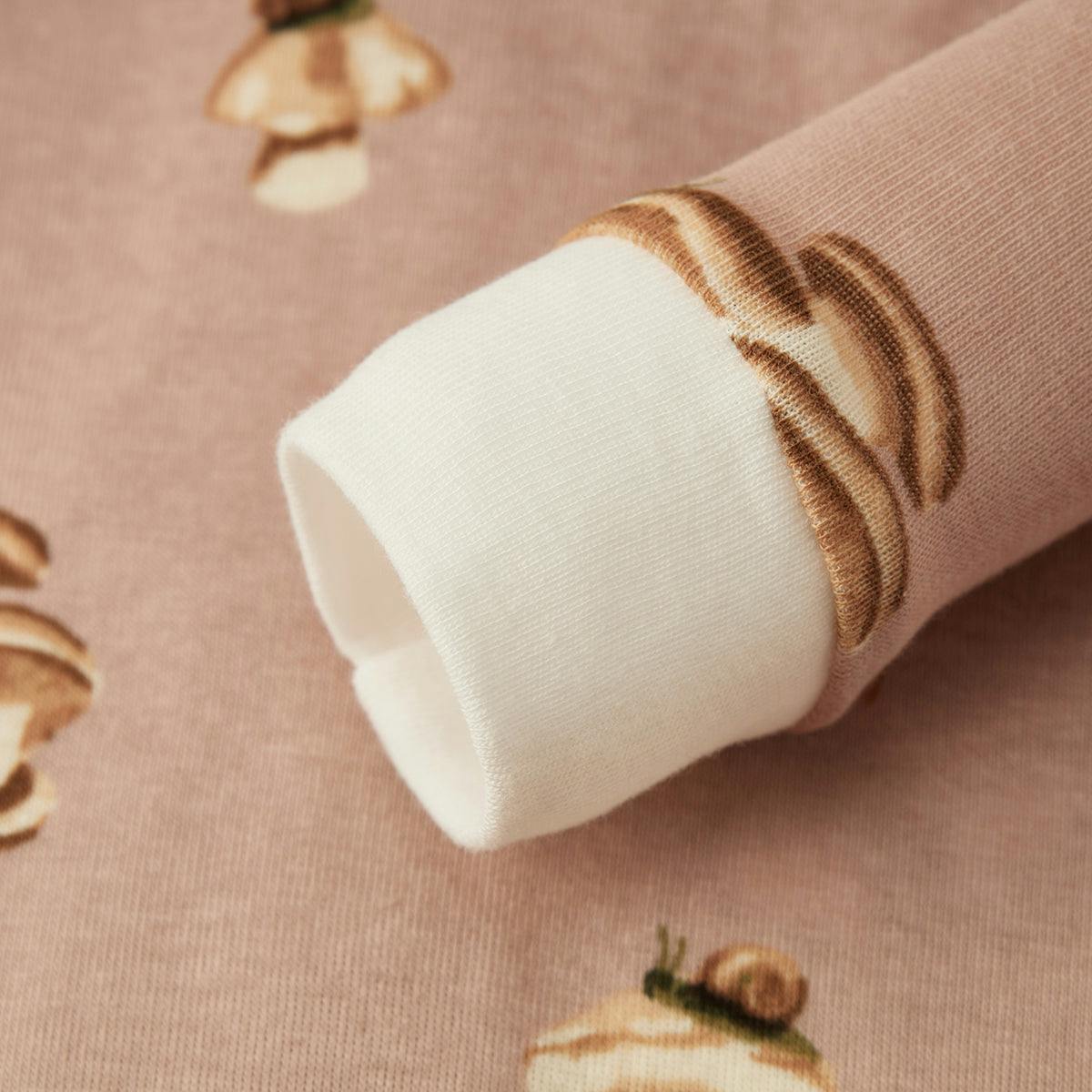 Mushroom Organic Cotton Zipper Pajama