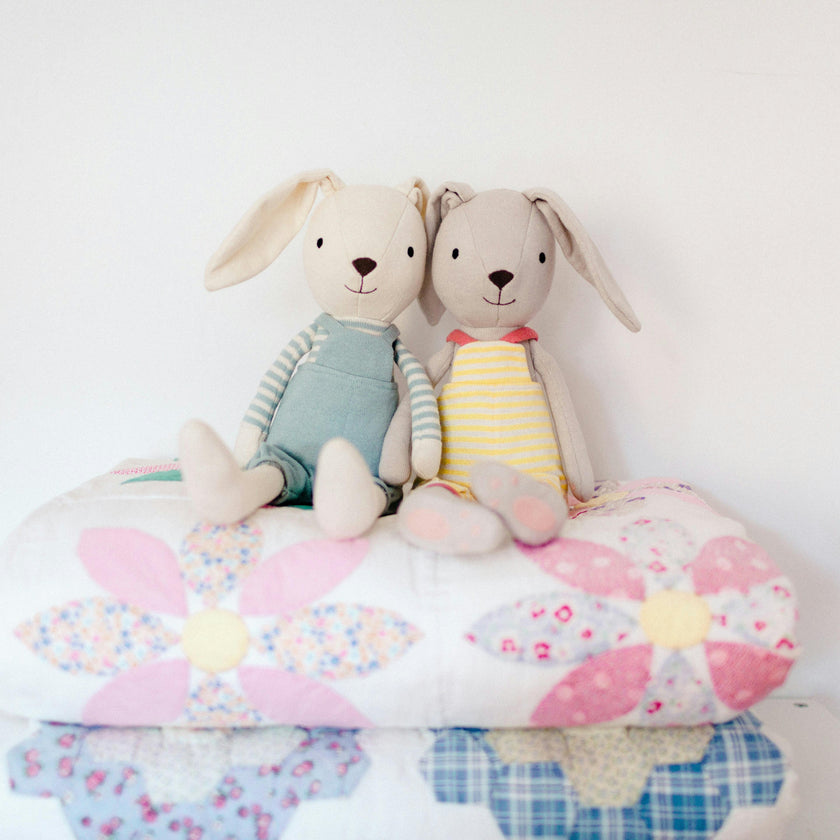 Knit Bunny Plush - Finn