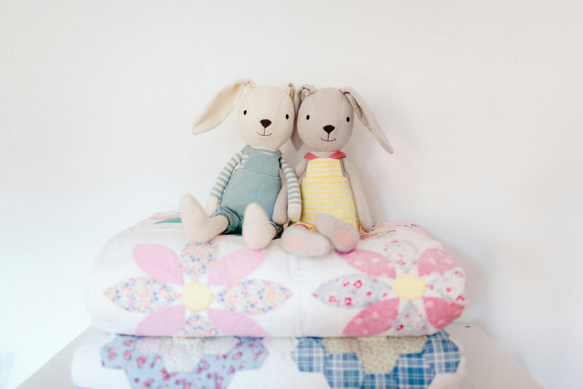 Knit Bunny Plush - Finn