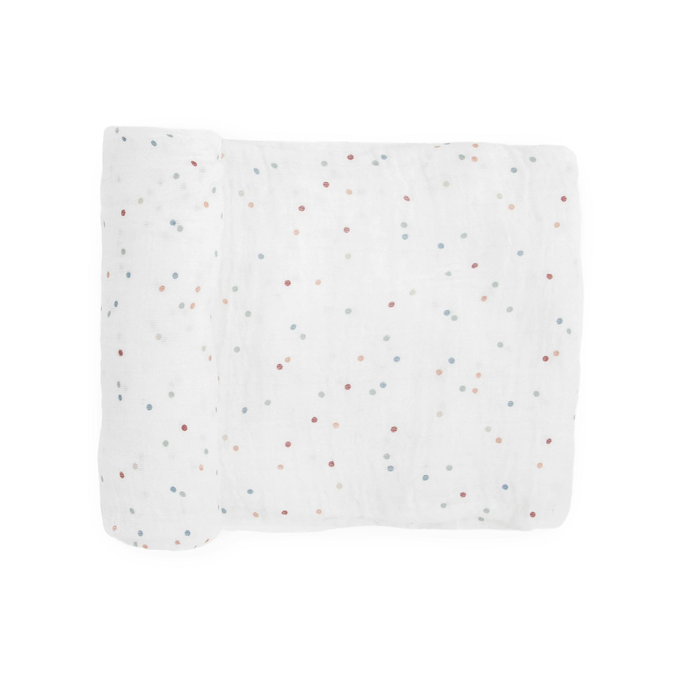 Cotton Muslin Swaddle Blanket - Dots