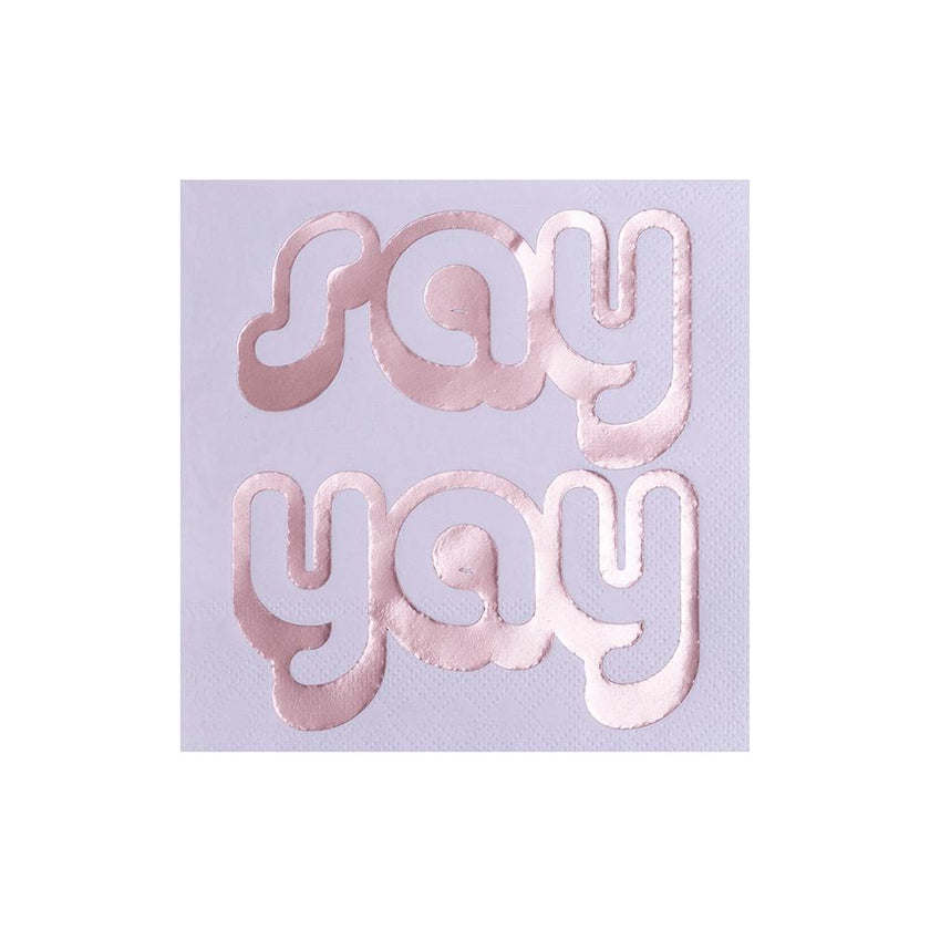 "Say Yay" Witty Cocktail Napkins