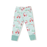 Golfing Santa and Elves - Long Sleeve Loungewear Set