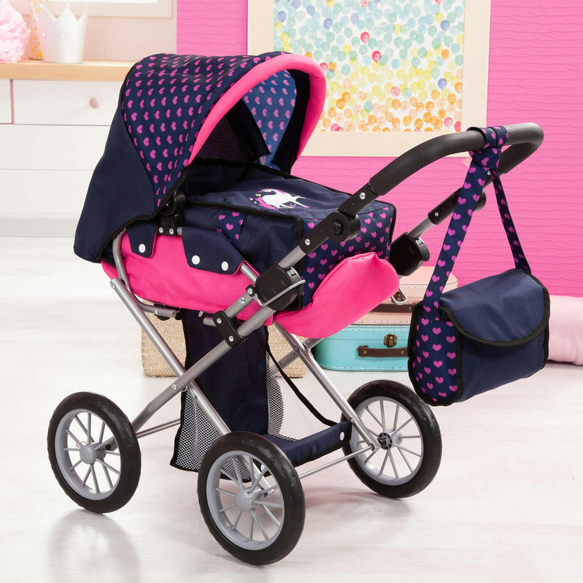 Baby Doll City Star Pram in Polka Dots