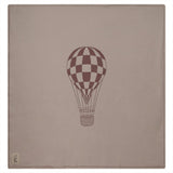 Hot Air Balloon Checkered Knit Blanket
