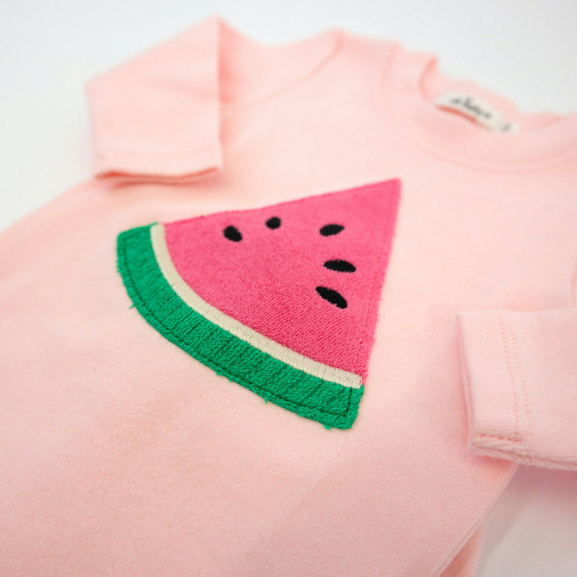 Watermelon Terry Applique Two Piece Set