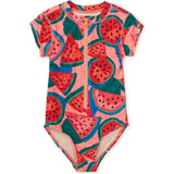 Rash Guard One-Piece Swimsuit, Orange