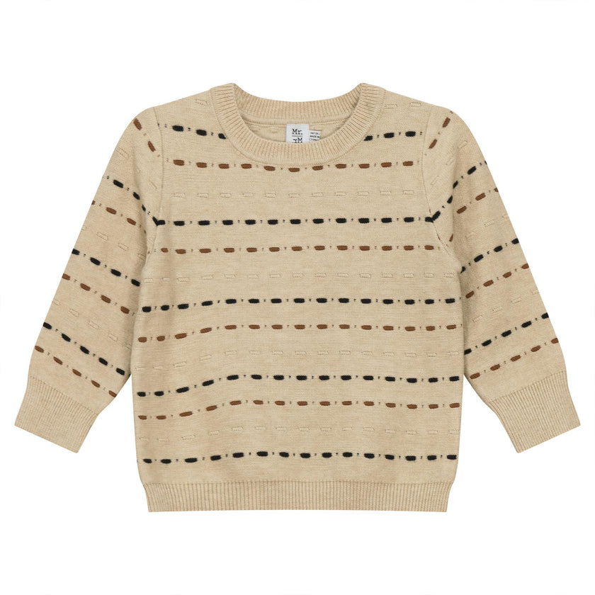 Knitted Sweater Dark Almond/Black