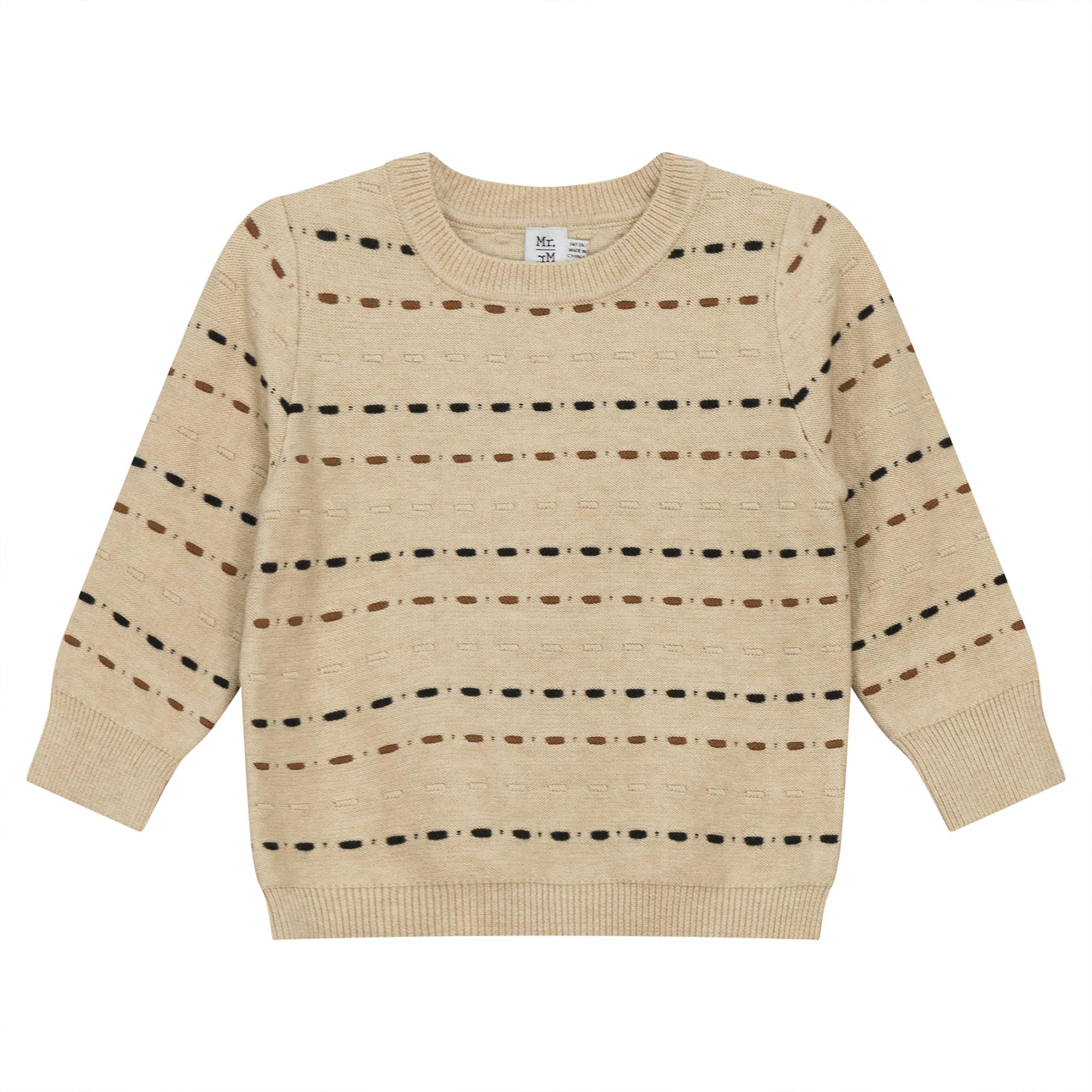 Knitted Sweater Dark Almond/Black