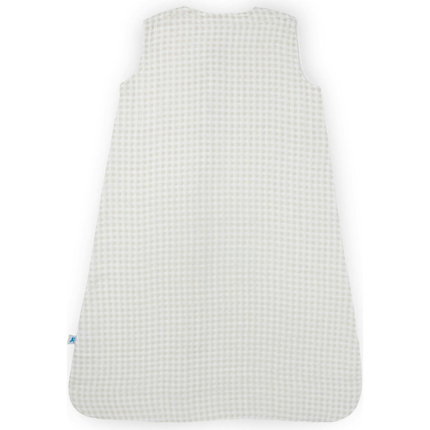 Cotton Muslin Sleep Bag - Tan Gingham
