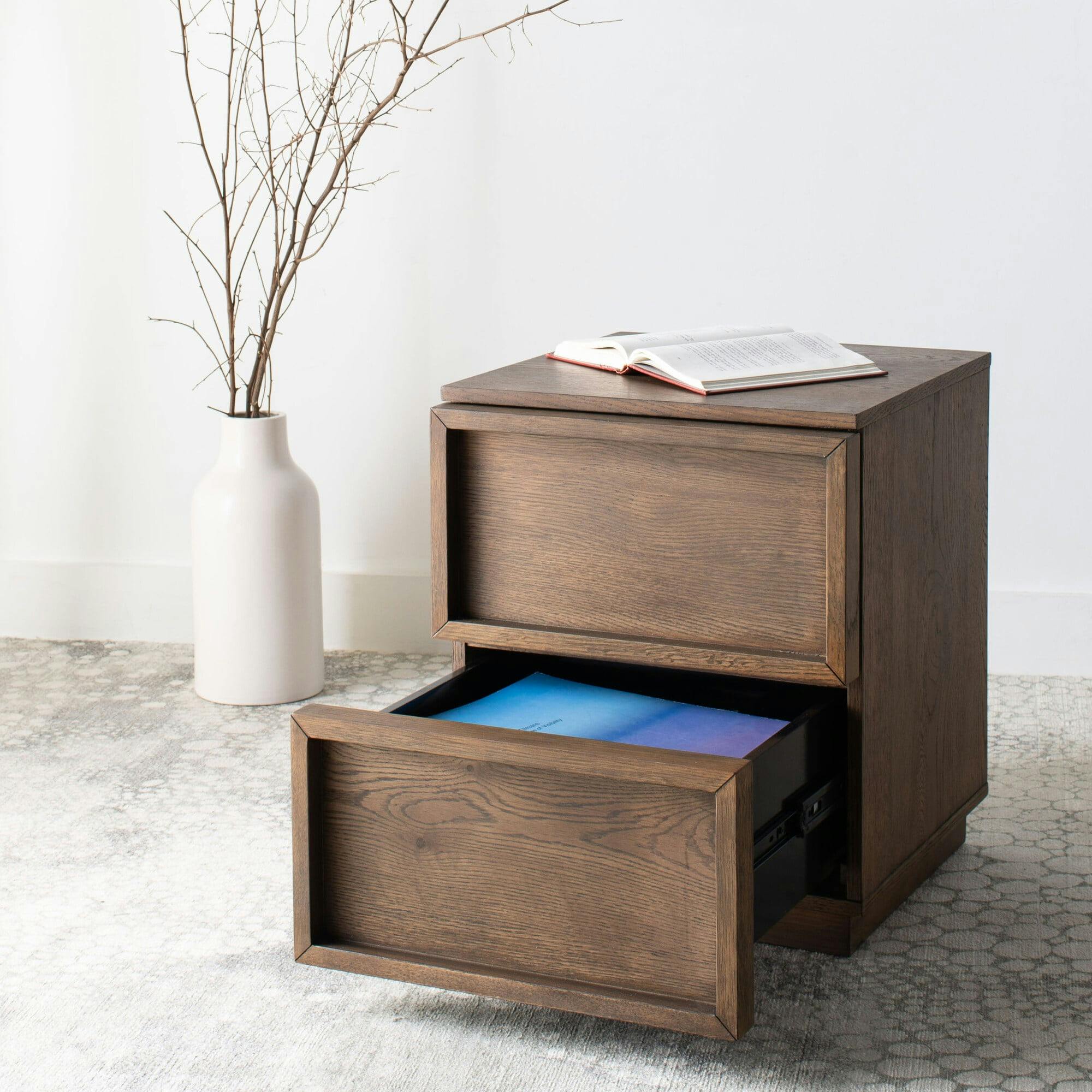 Zeus 2 Drawer Nightstand