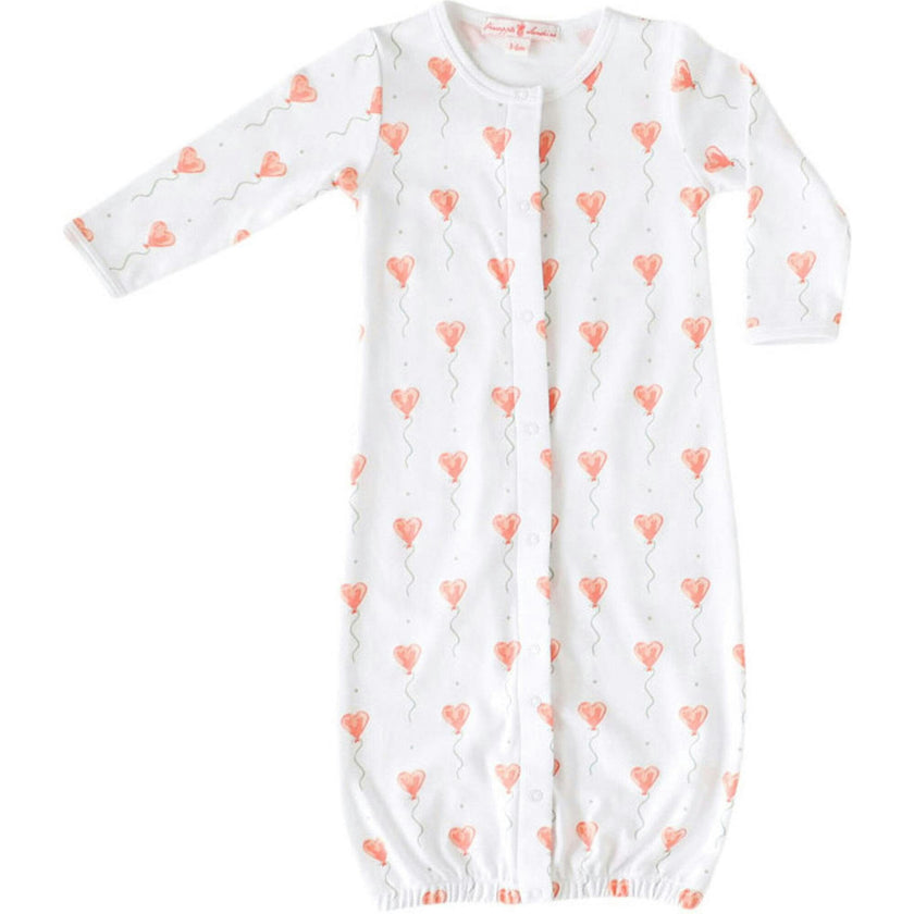 White Heart Balloon Converter Gown