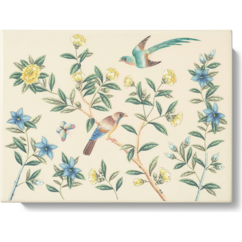 Aerin X Gracie Lacquer Box, Cream