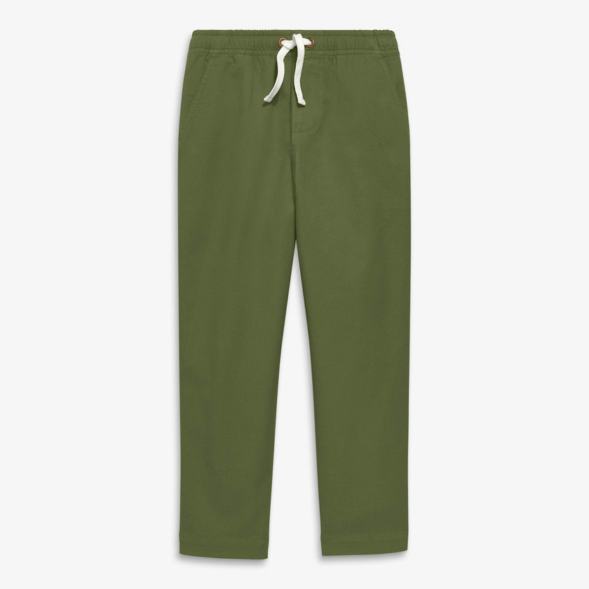 Kids stretch chino drawstring pant