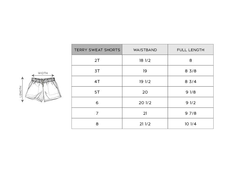Terry Sweat Shorts Retro Shades