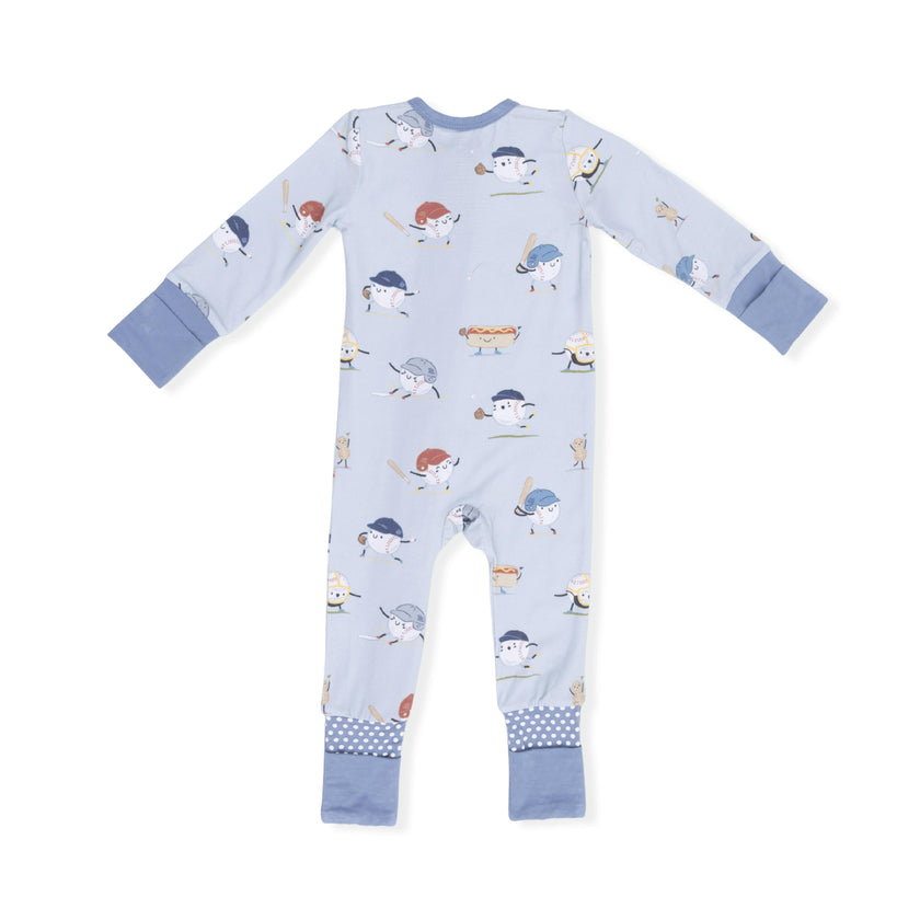 Baseballs Playing Baseball - Convertible Romper