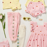 Girls Roey 2-PC Set - Butterfly Embroidery