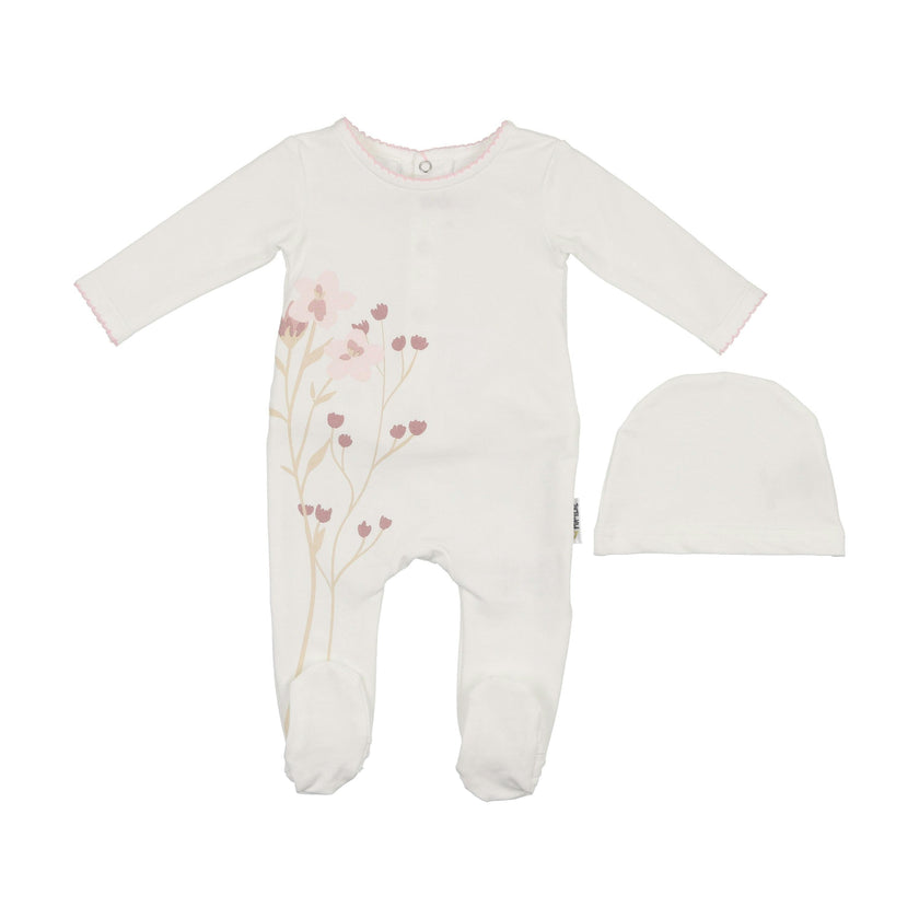 Blooming Bouquet Footie and Beanie Set