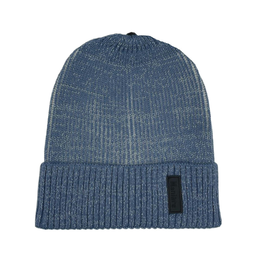 Ribbed Lurex Knit Hat With A Genuine Fur Pom (TikTok)