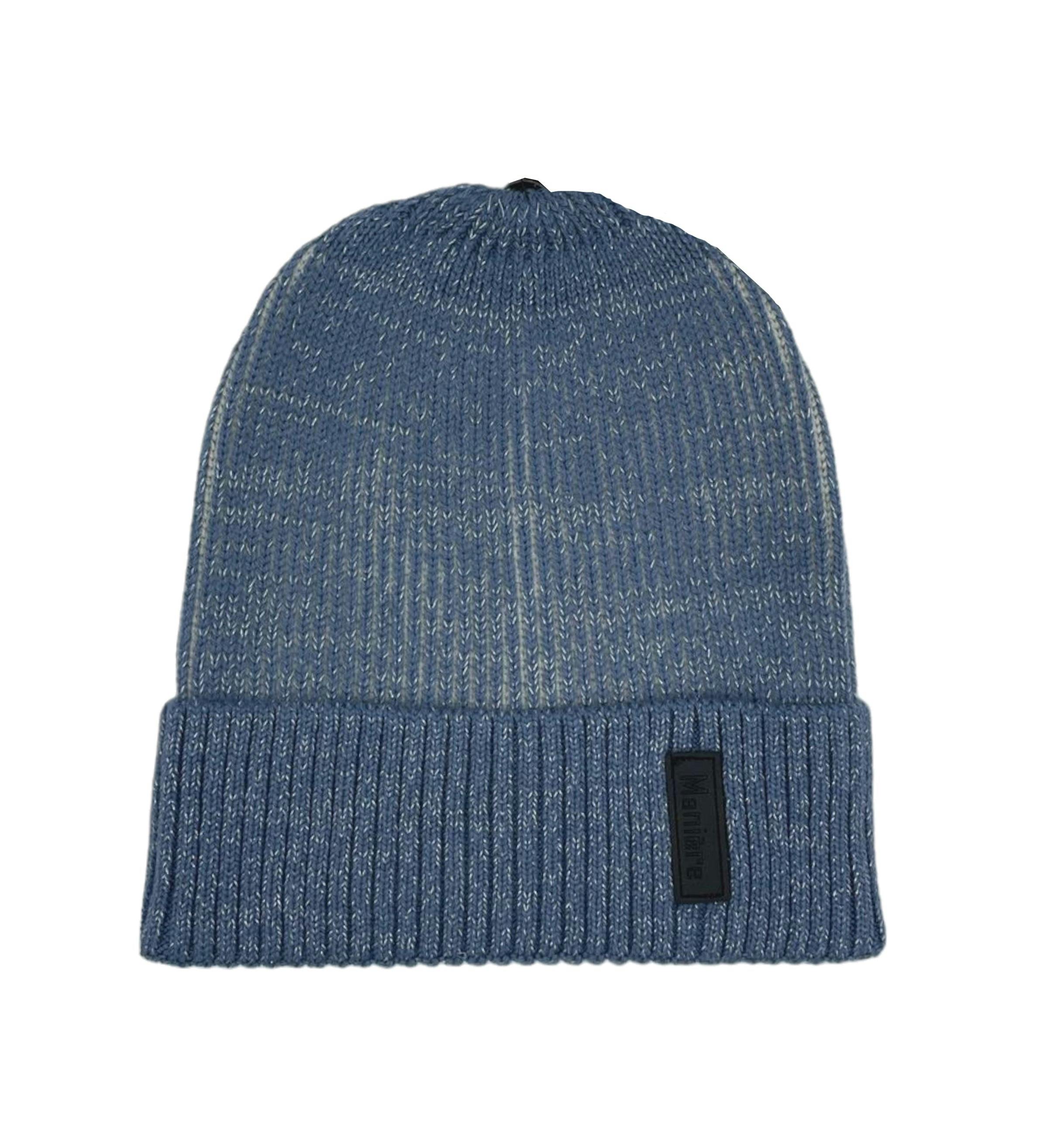 Ribbed Lurex Knit Hat With A Genuine Fur Pom (TikTok)