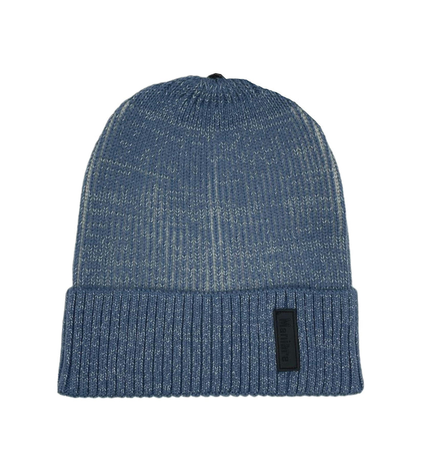 Ribbed Lurex Knit Hat With A Genuine Fur Pom (TikTok)