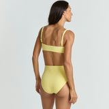 women's soleil gingham high waist bikini bottom