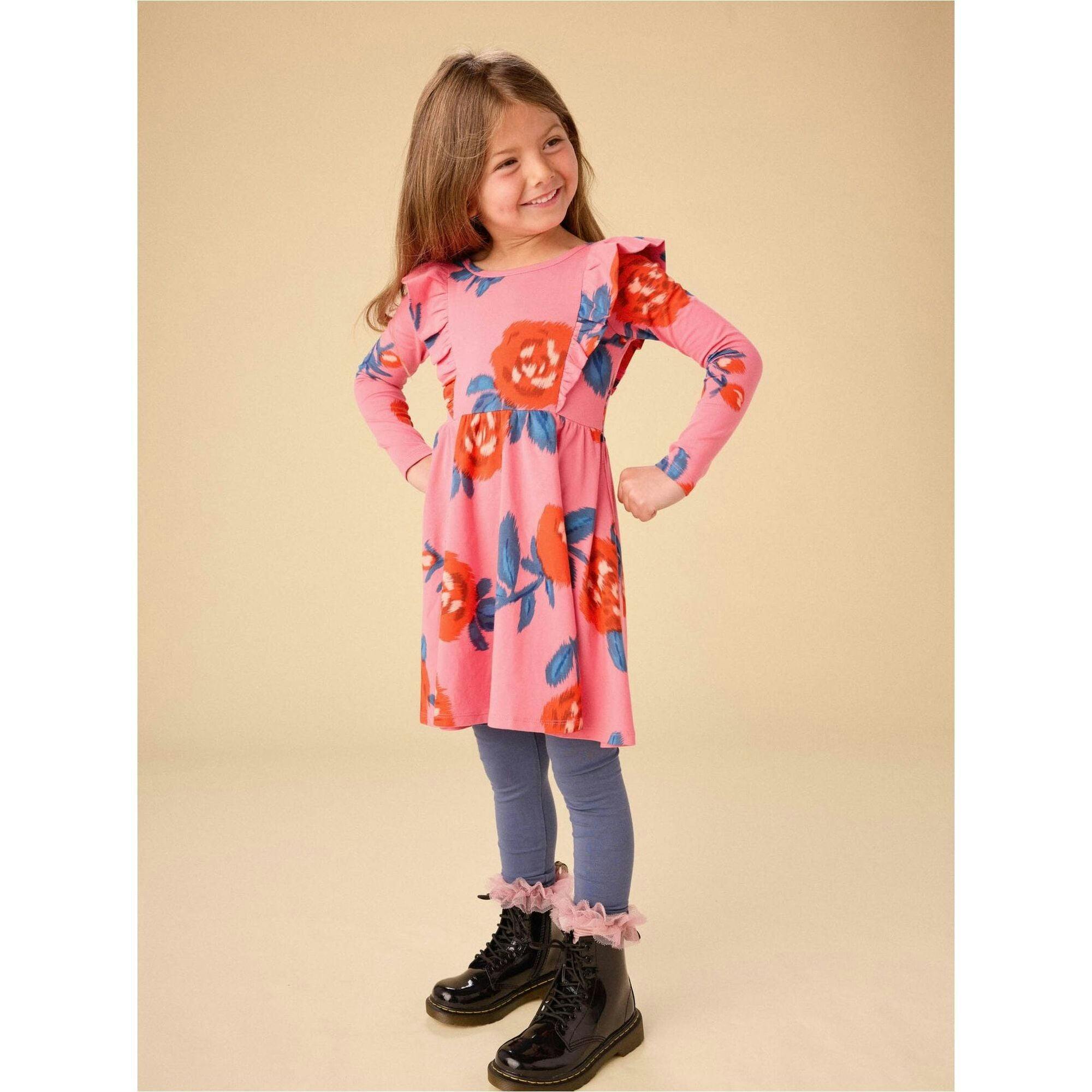 Ruffle Shoulder Ballet Dress