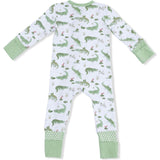 Crayon Alligators - Convertible Romper & Swaddle Blanket Set