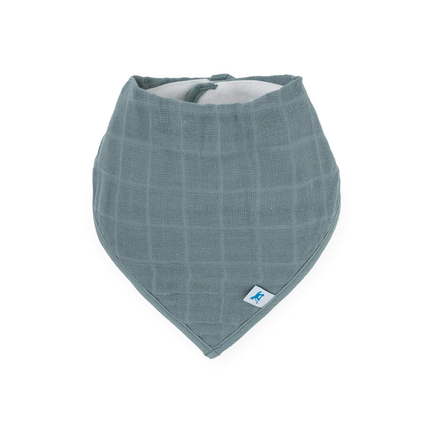 Cotton Muslin + Fleece Bandana Bib 4 Pack - Mauve Stripe