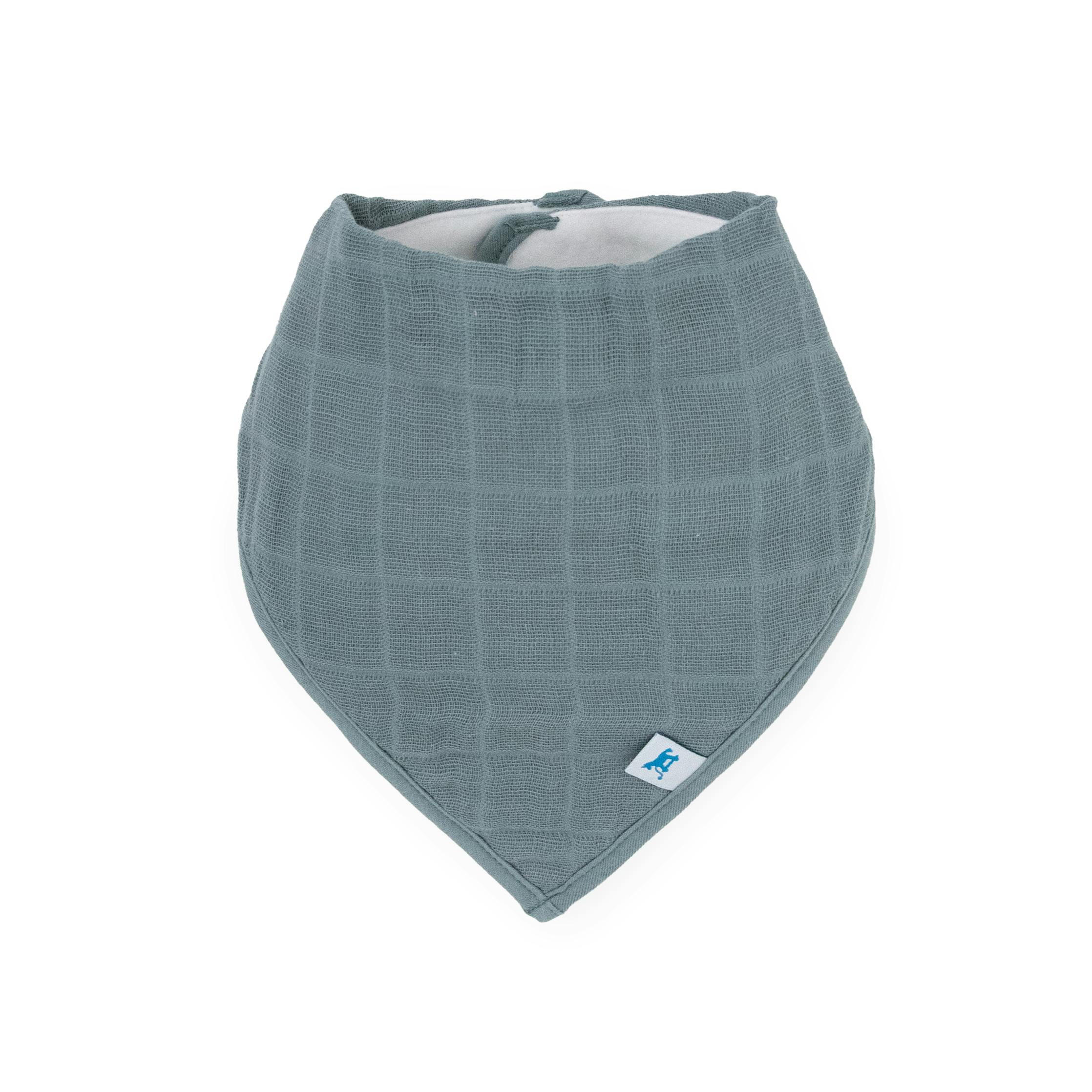 Cotton Muslin + Fleece Bandana Bib 4 Pack - Mauve Stripe