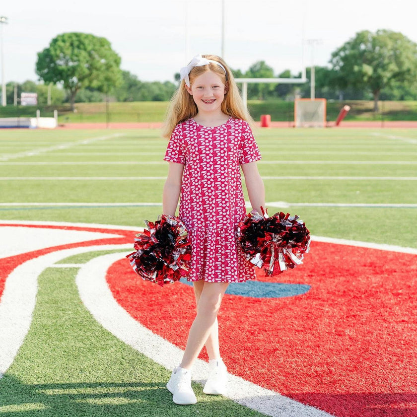 Lottie Girls' Dress - Pep Rally Red