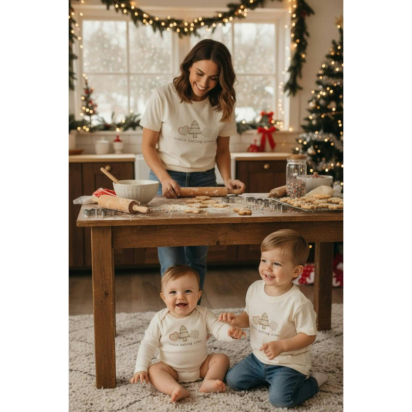 Cookie Baking Crew Organic Baby Bodysuit Long Sleeve